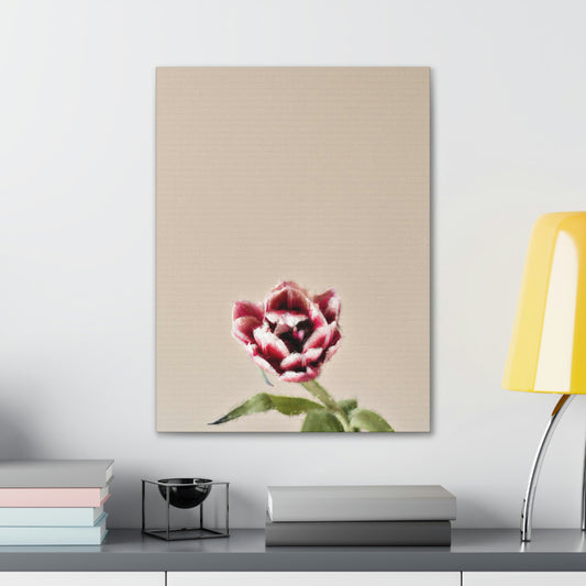 'Pink Tulip' Nature Print Canvas Art